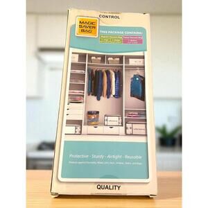 Magic Saver Bag Combo Set 7 Vacuum Storage Bags 7 Piece NEW with Box Damage
